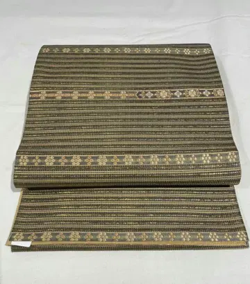 [ 다도용으로 ] 미사용 새상품 순수 실크 초목 염색 와시 후쿠로 오비