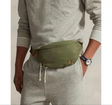 랄프 로렌 웨스트 파우치 카키 바디 숄더