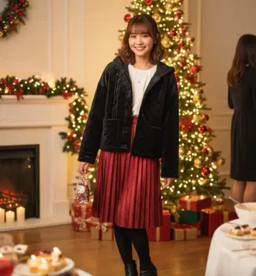 벨벳 블랙 퀼팅 자켓