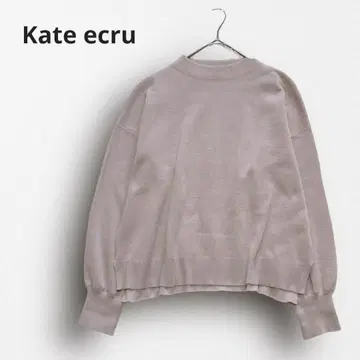 Y6180 [케이트 에크루] 빅 사이즈/3L 하이넥 로우게이지 니트