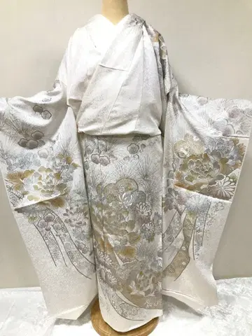 후리소데 미재단 순수 실크