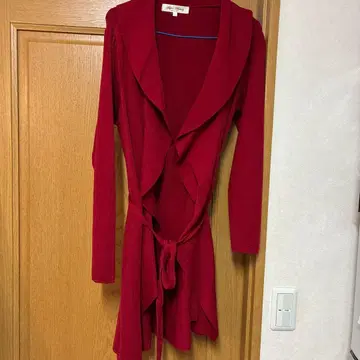 Super Beauty 롱 가디건 레드