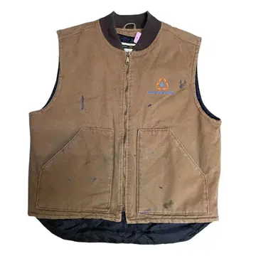 90s NORTHEND 브라운 덕지 베스트 안쪽 퀼팅 M