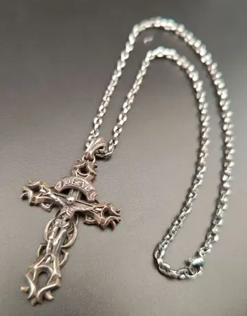 deal design 목걸이 silver925 실버925 크로스 해골