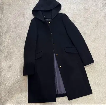 그린 라벨 릴랙싱 코트 롱 후드 M 2WAY 노카라