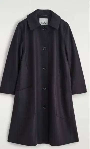 COS 다크 네이비 롱 코트