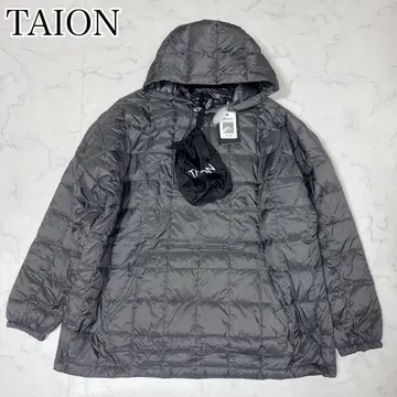 미사용 새상품 TAION 다운 후디 다운 파카 XL 블랙 그레이
