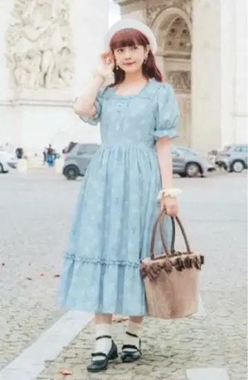 니나스 트왈 드 주이 꽃무늬 원피스 시마무라 아오키 미사코 시마미사