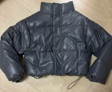 GRL 스탠드넥 가죽 다운 자켓[kd83]