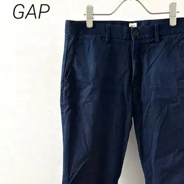 GAP 치노 팬츠 슬림 테이퍼드 팬츠 포켓 부착 심플 캐주얼