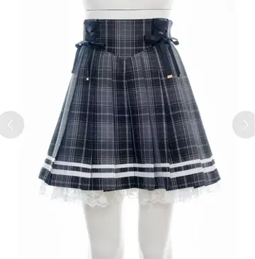 사이드 레이스업 플리츠 스커트 시크릿허니 secrethoney 블랙