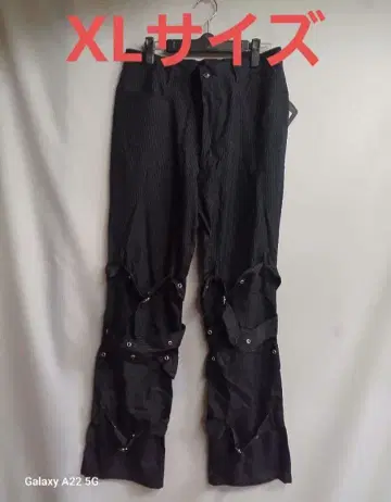 ACID JAZZ MEN MAD 남성용 스트라이프 본지티 팬츠 XL