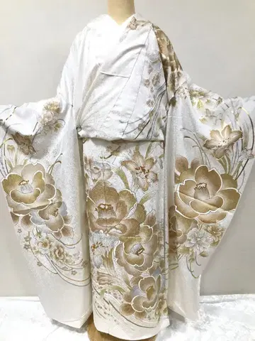 후리소데 미재단품 순수 실크