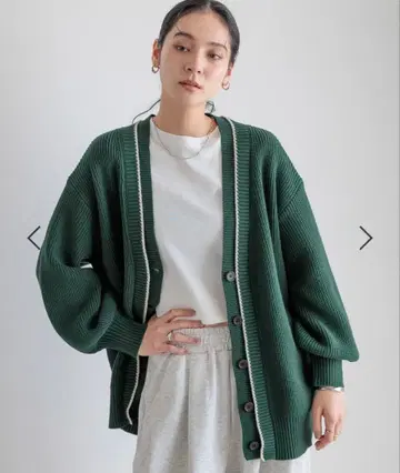 LOWRYSFARM 7G 하이쇼크 V 가디건 그린 롱 기장