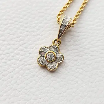 SWAROVSKI 스와로브스키 목걸이 꽃 플라워 파베