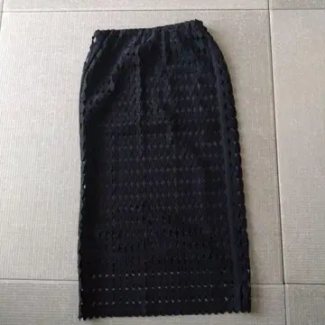 레이스 타이트 스커트 프리 블랙