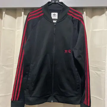 adidas 트랙탑 저지 상의 빨간색 블랙