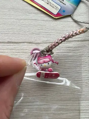 헬로키티 겨울 한정판 트위스트 키티 스노우보드 스트랩 2007년