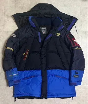 90s 베어 USA 베어-맥스 2 다운 자켓 블랙/파랑