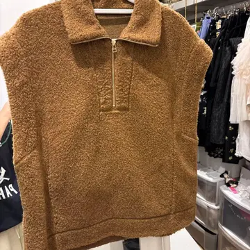 테디베어 슬리브리스 집업 자켓