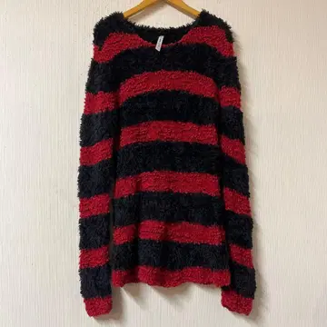 glamb Connet border knit 코넷 보더 니트 레드