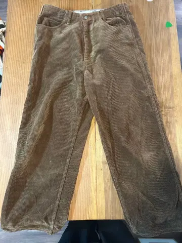 브라운 코듀로이 워크 팬츠 M32