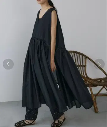 미사용 Libra Cue 리브라큐 사이드 리본 베스트 원피스