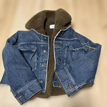 Ameri MOUTON LAYERED DENIM JACKET