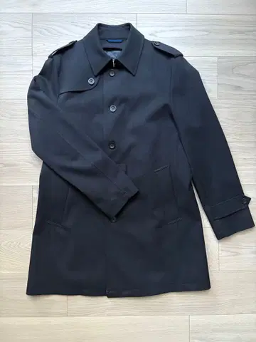 [ 새상품급 ] LES MUES 다크 네이비 코트 네이비 라이너 포함