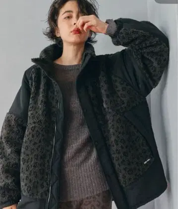 [ 미사용 새상품 ] nico and - 모듬 WARM 보아 자켓