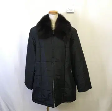 kk88 [ M ] 퀼팅 자켓 블랙 퍼 포함