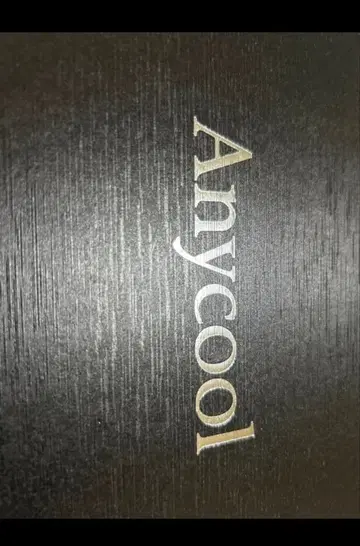 Anycool 블랙 가죽 장지갑