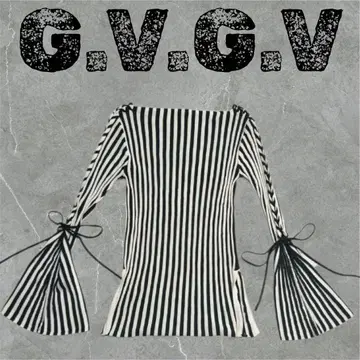 G.V.G.V. 스트라이프 레이스업 랩 슬리브