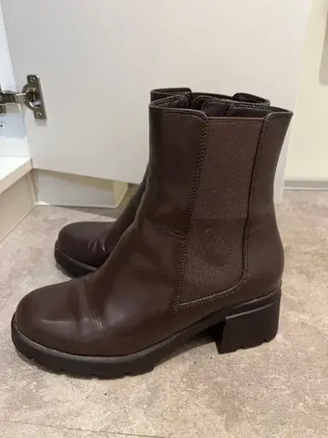 RANDA 사이드 고어 부츠 다크 브라운