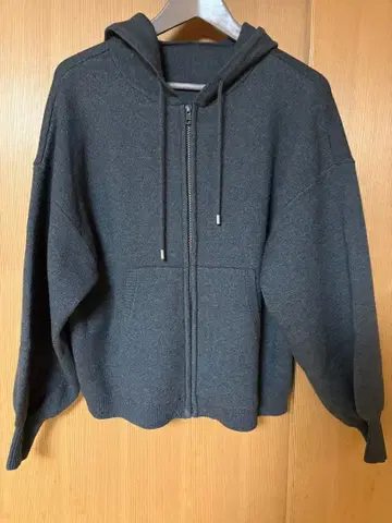 시니컬 그레이 브라운 후드티