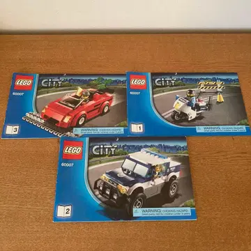 LEGO City 60007 부품과 설명서 세트 상자 없음