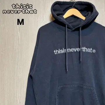 thisisneverthat 후드티 M 블랙 자수 로고