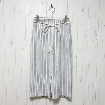 Y187 어반 리서치 린넨 면 린넨 타이트 스커트 미디 기장 38 M