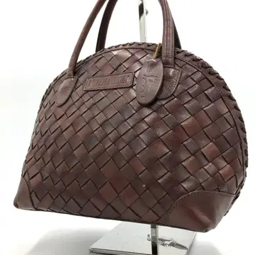 [ 새상품급 ] 아오야마 이비자 인트레차트 핸드백 가죽 브라운