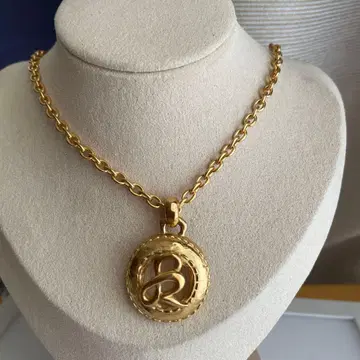 빈티지 SONIA RYKIEL 골드 컬러 목걸이#3960