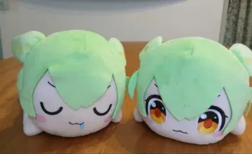 미사용 새상품 즌다몬 눕기 봉제 인형 그린 컬러 총 2체