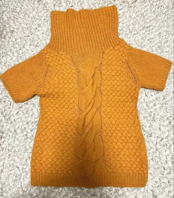 a.v.v MICHEL KLEIN PARIS 하이넥 반팔 니트