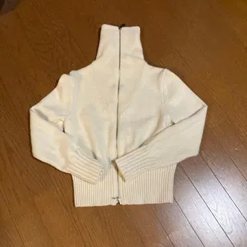 MACPHEE 아이보리 집업 가디건