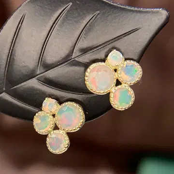 [ 미사용 새상품 ] k10 천연 오팔 귀걸이