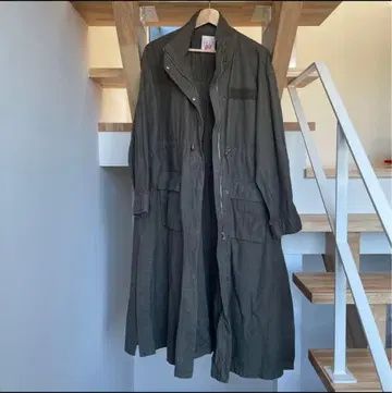 롱 모즈 코트 다크 카키 [ELLEgirl/엘르 걸]