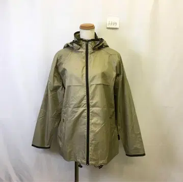 kk89 [ M ] 올리브 그린 후드 부착 자켓