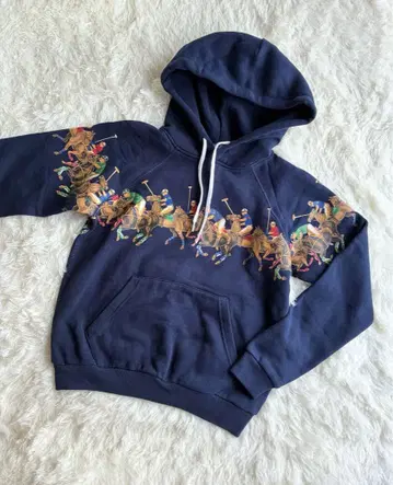 컨디션 최상 폴로 랄프로렌 후드티 트리플 포니 POLO SPORT