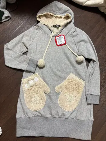 레트로 후드티 튜닉