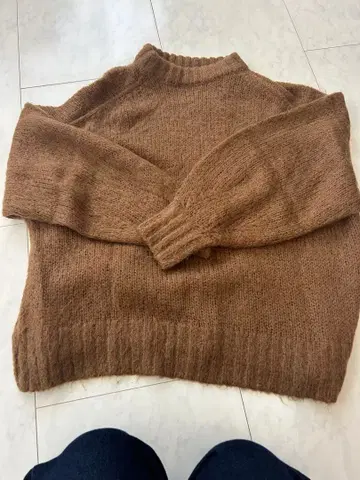 Mila Owen 브라운 니트 스웨터 38