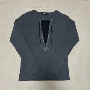 TORNADO MART 레이스업 롱 T 시크 스타일 헤이세이